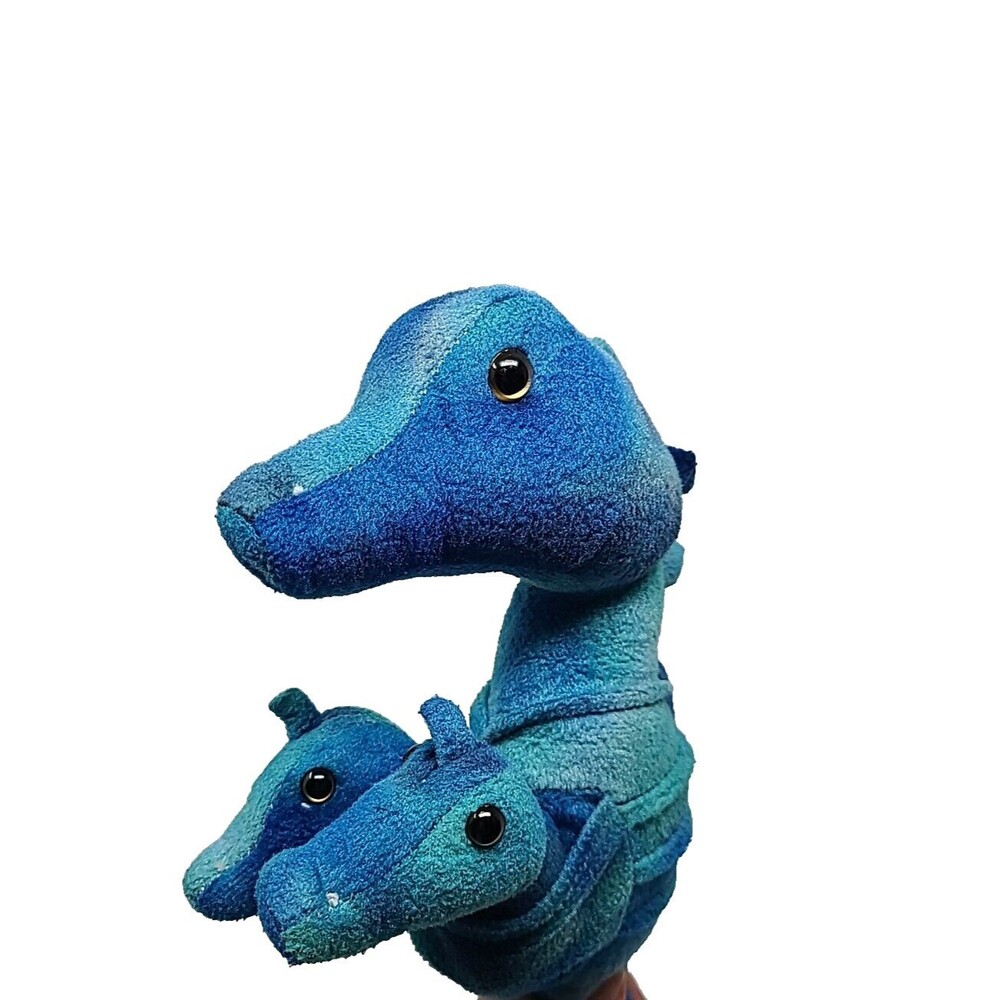 Fiesta Daddy Seahorse Plush With 2 Babies Blue Green ocean sea animals